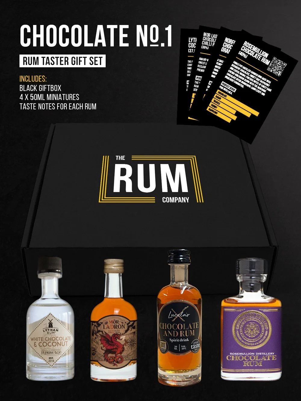 Pirates #1 Rum Taster Set Gift Box (4x50ml) - The Rum Company